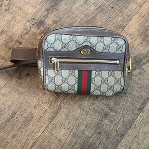 Gucci Beige and Brown Belt Bag